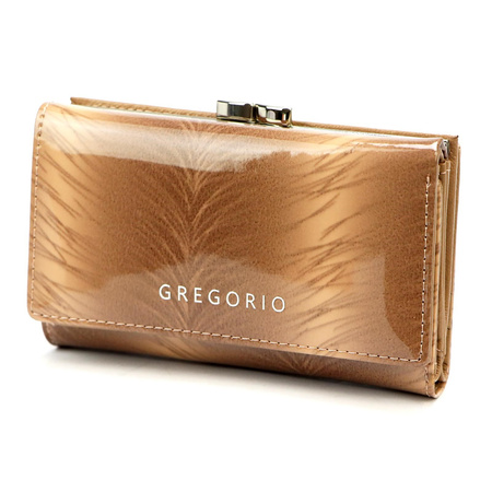 Portfel damski skóra naturalna skórzany Gregorio 