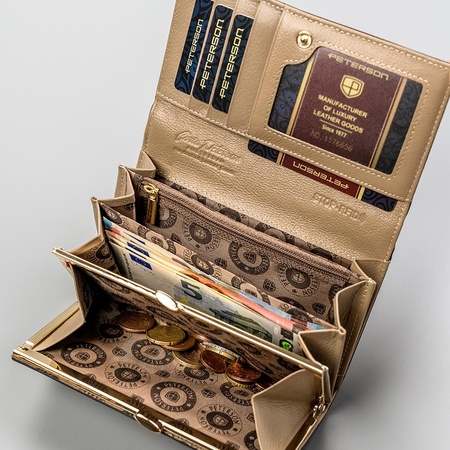 Portfel damski skóra naturalna skórzany Peterson