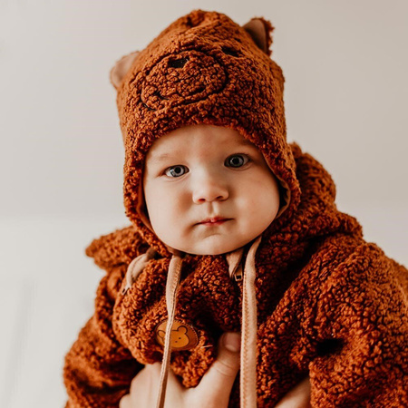Czapka niemowlęca ciepła baranek dla chłopca Eevi Cars&Bear 