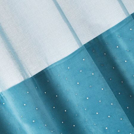 ZASŁONA GOTOWA JOLIE1 140 X 250 CM TURKUSOWY