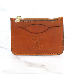 Zapinane Skórzane etui damskie na karty Florence