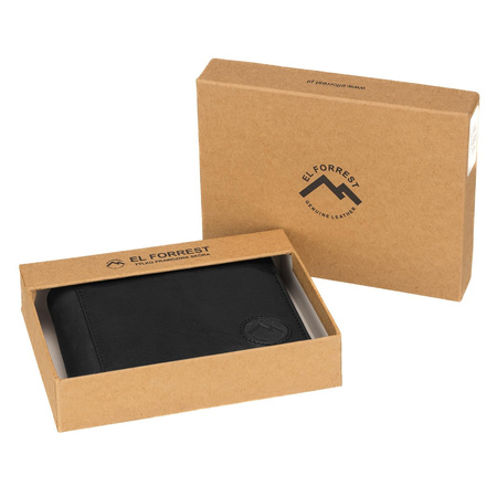 Portfel męski skórzany skóra naturalna El Forrest 