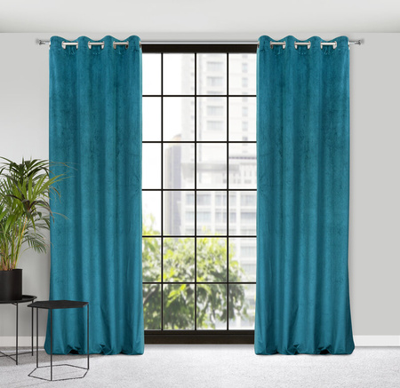 ZASŁONA GOTOWA LILI 140 X 250 CM CIEMNONIEBIESKI