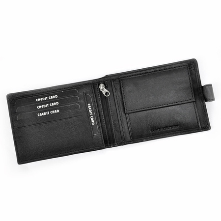 Portfel męski skórzany skóra naturalna Money Kepper 