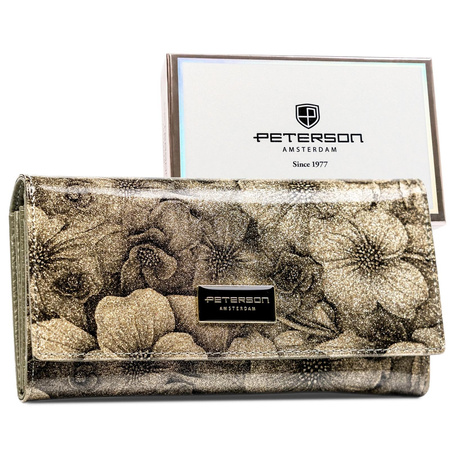 Portfel damski skóra naturalna skórzany Peterson