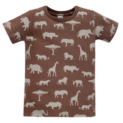 TSHIRT SAFARI brązowy,afryka 98