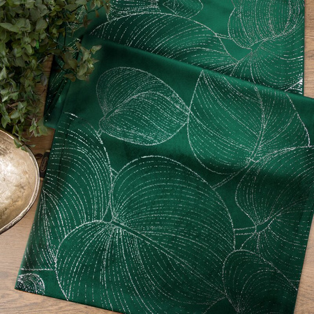 OBRUS BLINK 16 35 X 220 CM CIEMNOZIELONY