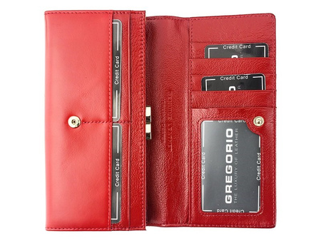 Portfel damski skórzany skóra naturalna Gregorio 