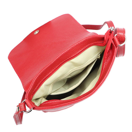 MiaMore torebka listonoszka skóra naturalna różowy