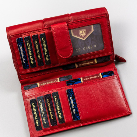 Portfel damski skóra naturalna skórzany Peterson