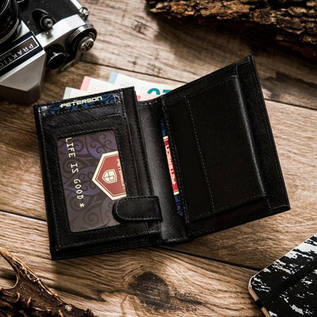 Portfel męski skórzany skóra naturalna  Peterson