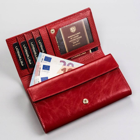 Portfel damski skóra naturalna skórzany Peterson 