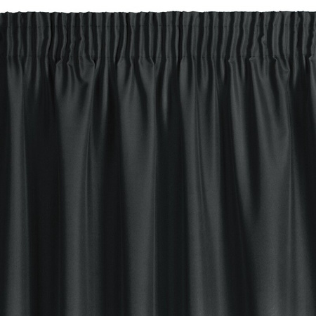 ZASŁONA GOTOWA RITA NA TAŚMIE 140 X 270 CM CZARNY