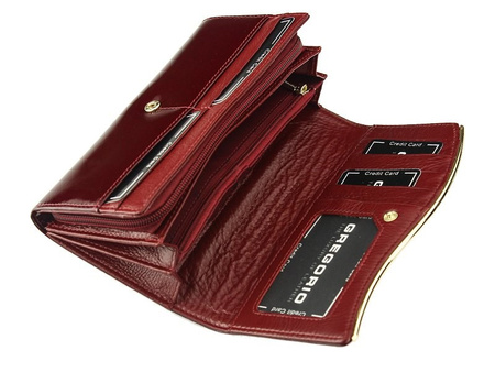 Portfel damski skórzany skóra naturalna Gregorio 