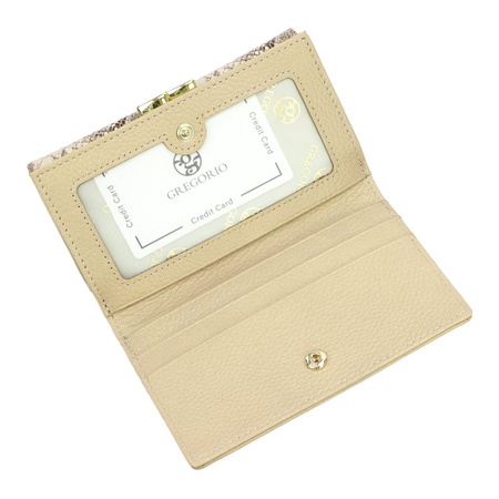 Portfel damski skóra naturalna skórzany Gregorio 