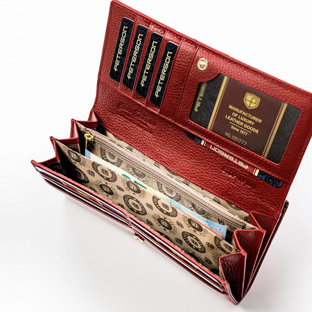 Portfel damski skórzany skóra naturalna  Peterson