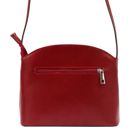MiaMore torebka listonoszka skóra naturalna czerwony