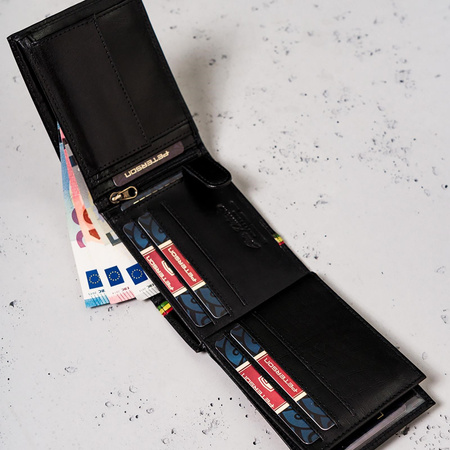 Portfel męski skórzany skóra naturalna  Peterson