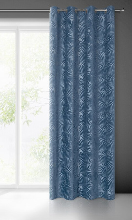 ZASŁONA GOTOWA LIVIA 140 X 250 CM CIEMNONIEBIESKI