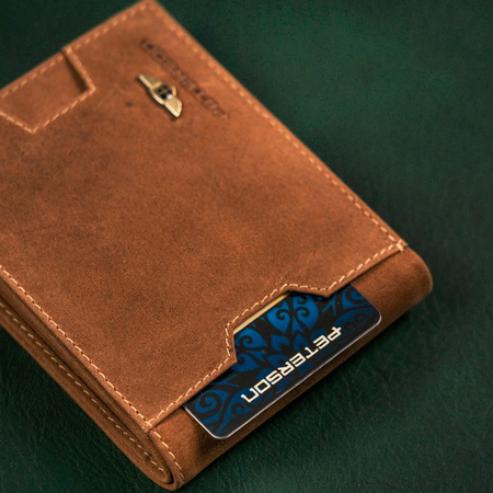 Portfel męski skórzany skóra naturalna Peterson