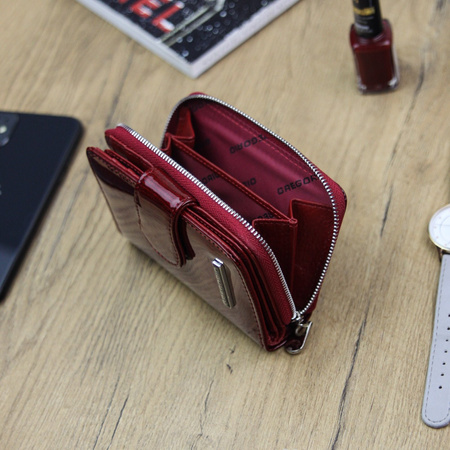 Portfel damski skórzany skóra naturalna Gregorio 