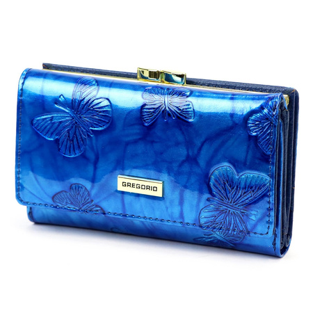 Portfel damski skóra naturalna skórzany Gregorio 