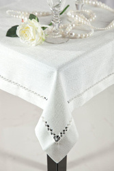 OBRUS EMILY 145 X 280 CM BIAŁY