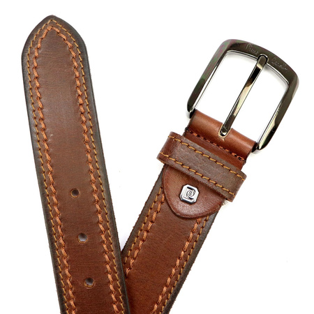 Pasek skórzany męski PIERRE CARDIN 610 KAM01