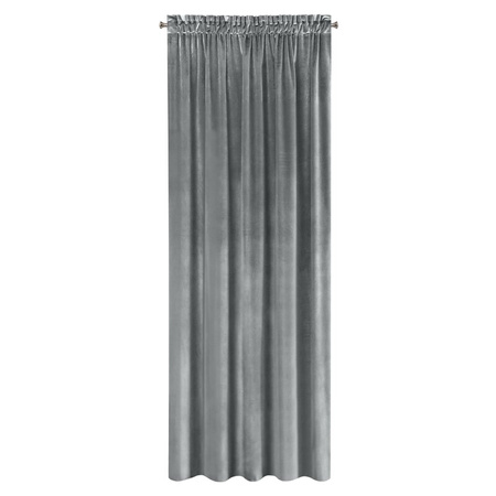 ZASŁONA GOTOWA SAMANTA NA TAŚMIE 140 X 270 CM GRAFITOWY
