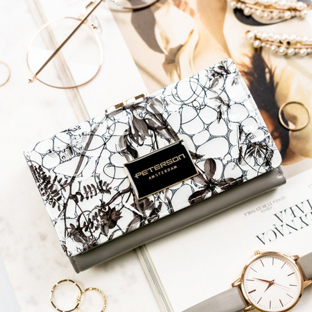 Portfel damski skóra naturalna skórzany Peterson