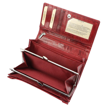 Portfel damski skórzany skóra naturalna El Forrest 