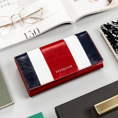 Portfel damski skóra naturalna skórzany Peterson 