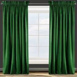 ZASŁONA GOTOWA D91 TAYLOR NA TAŚMIE 140X270 CM ZIELONY