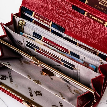 Portfel damski skórzany skóra naturalna  Peterson