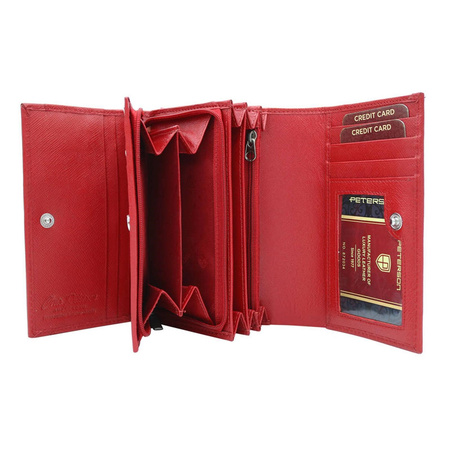 Portfel damski skóra naturalna skórzany Peterson