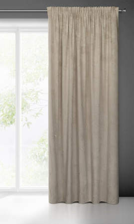 ZASŁONA GOTOWA NADIA NA TAŚMIE 140 X 300 CM BEŻOWY