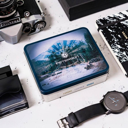 Portfel męski skórzany skóra naturalna  Peterson