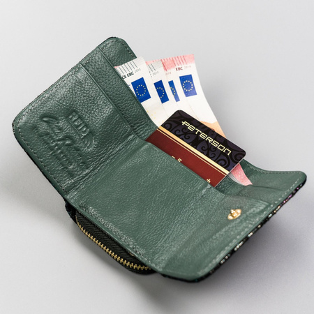 Portfel damski skórzany skóra naturalna  Peterson 