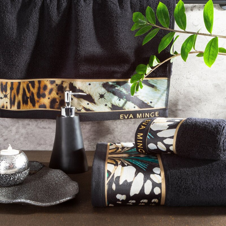 KOMPLET RĘCZNIKÓW EVA15 46 X 36 X 7 CM CZARNY