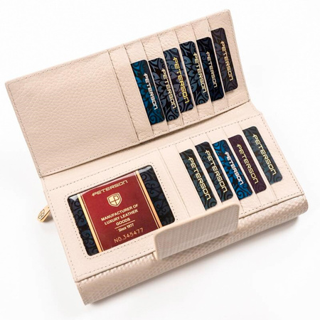 Portfel damski skórzany skóra naturalna  Peterson