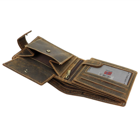 Portfel męski skórzany skóra naturalna Nordee