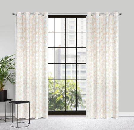 ZASŁONA GOTOWA MARIGOLD 140 X 250 CM BIAŁY