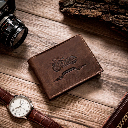 Portfel męski skórzany skóra naturalna  Peterson