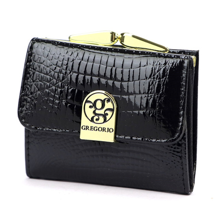Portfel damski skórzany skóra naturalna Gregorio