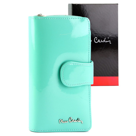 Portfel damski skóra naturalna + skóra ekologiczna Pierre Cardin