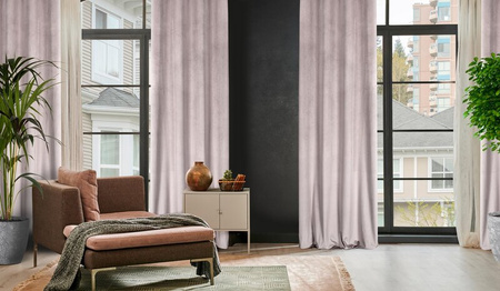 ZASŁONA GOTOWA LILI 140 X 250 CM PUDROWY RÓŻ