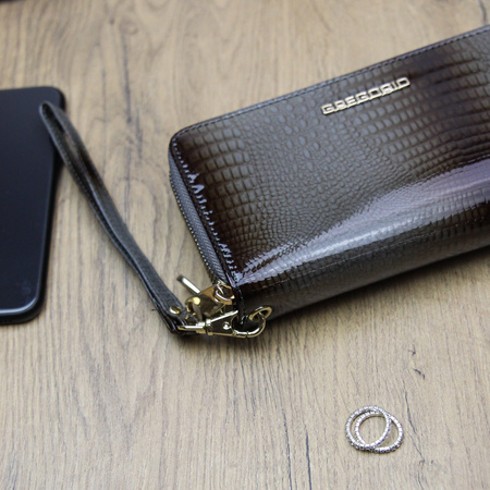 Portfel damski skórzany skóra naturalna Gregorio 