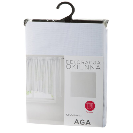 FIRANA GOTOWA AGA-3 400 X 145 CM BIAŁY