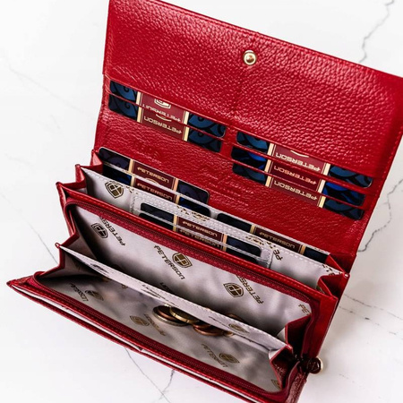 Portfel damski skórzany skóra naturalna  Peterson 