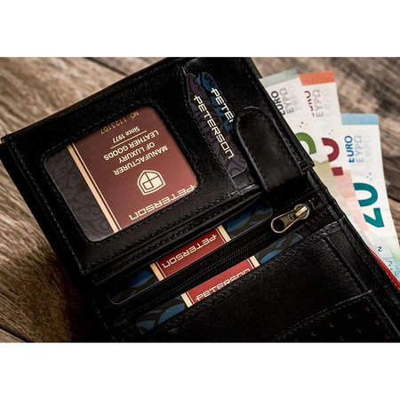 Portfel męski skórzany skóra naturalna  Peterson